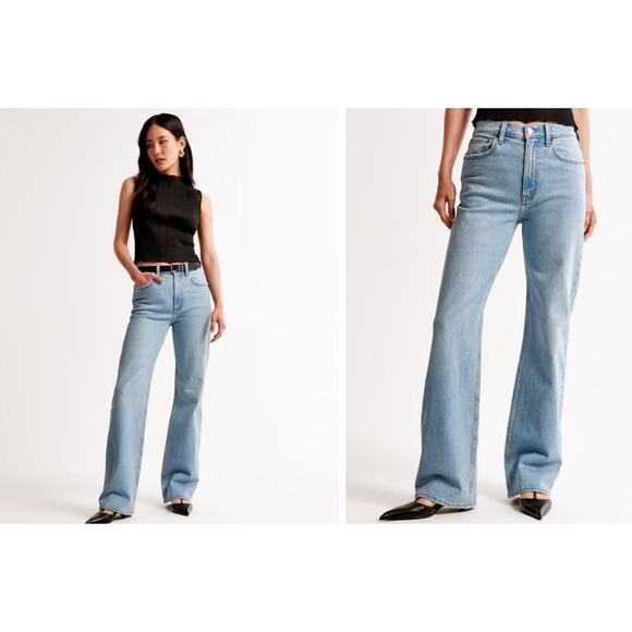 Abercrombie & Fitch The 90's Relaxed High Rise Jean Size 10L/30 - Picture 1 of 6